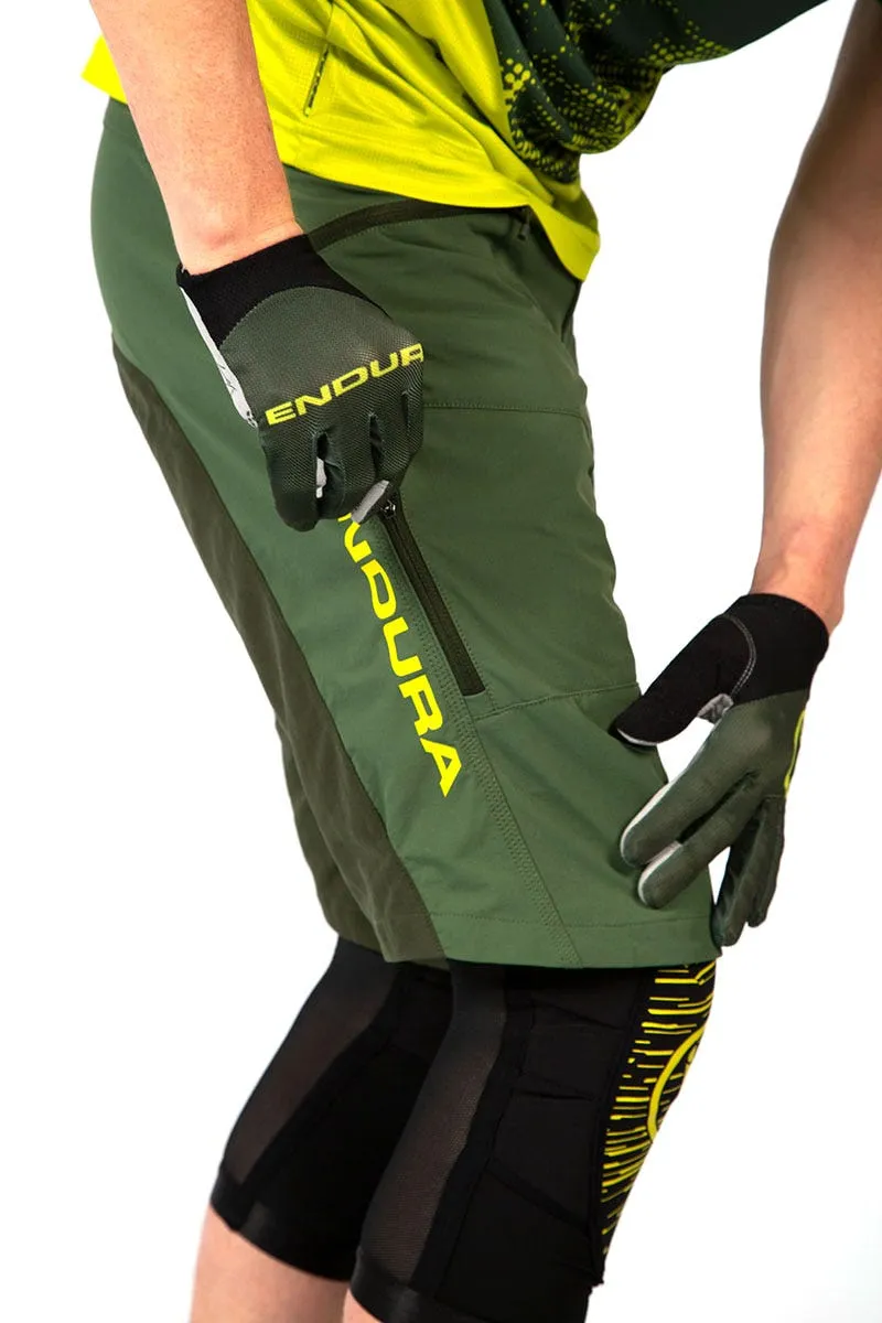 Endura SingleTrack II Verde - Short Ciclismo Hombre