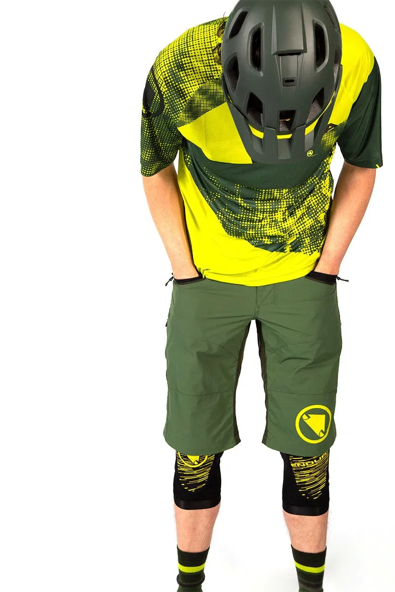 Endura SingleTrack II Verde - Short Ciclismo Hombre