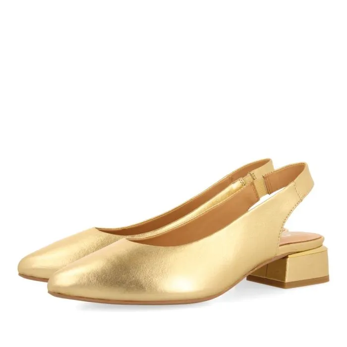 GOLDEN SKIN COLORED UNHEELED BALLET FLATS FOR WOMEN OBROVAC