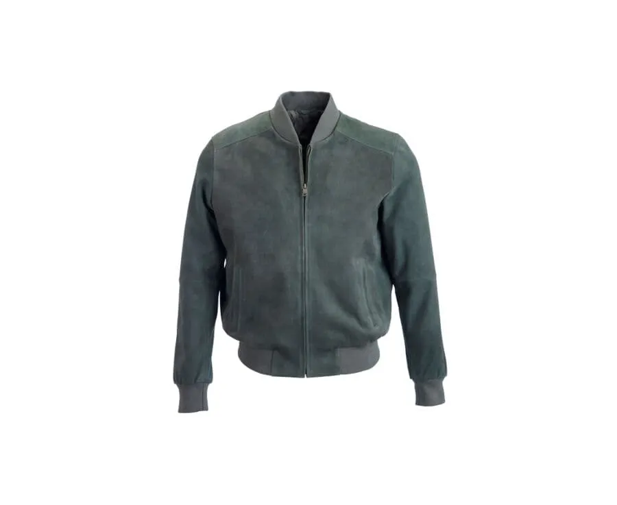 Green Suede Leather Jacket - SEAN II