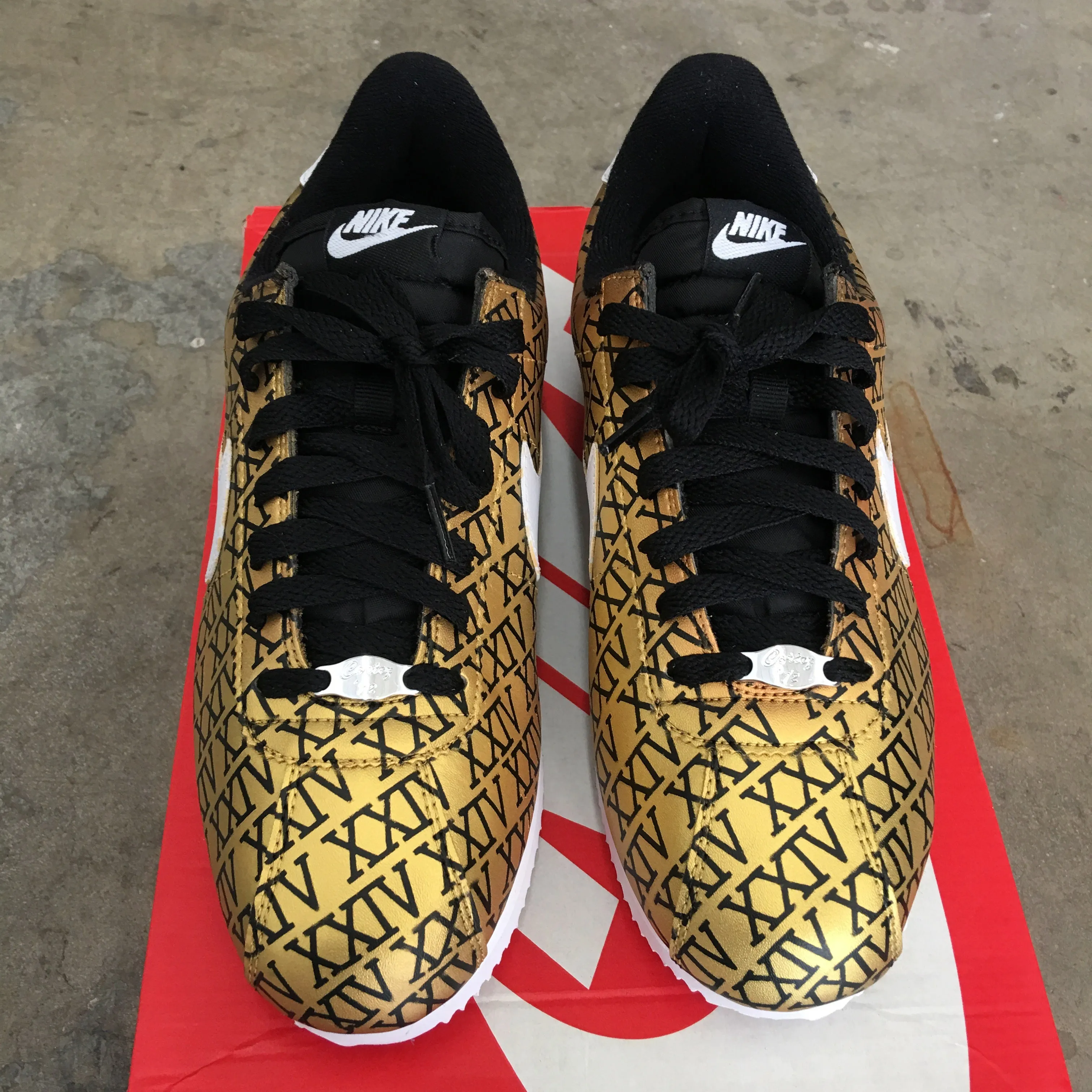 Hand Painted 24K Gold Nike Cortez