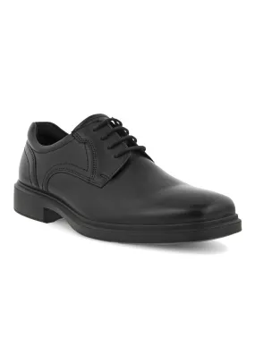 Helsinki Black Men's Derby Plain Shoe