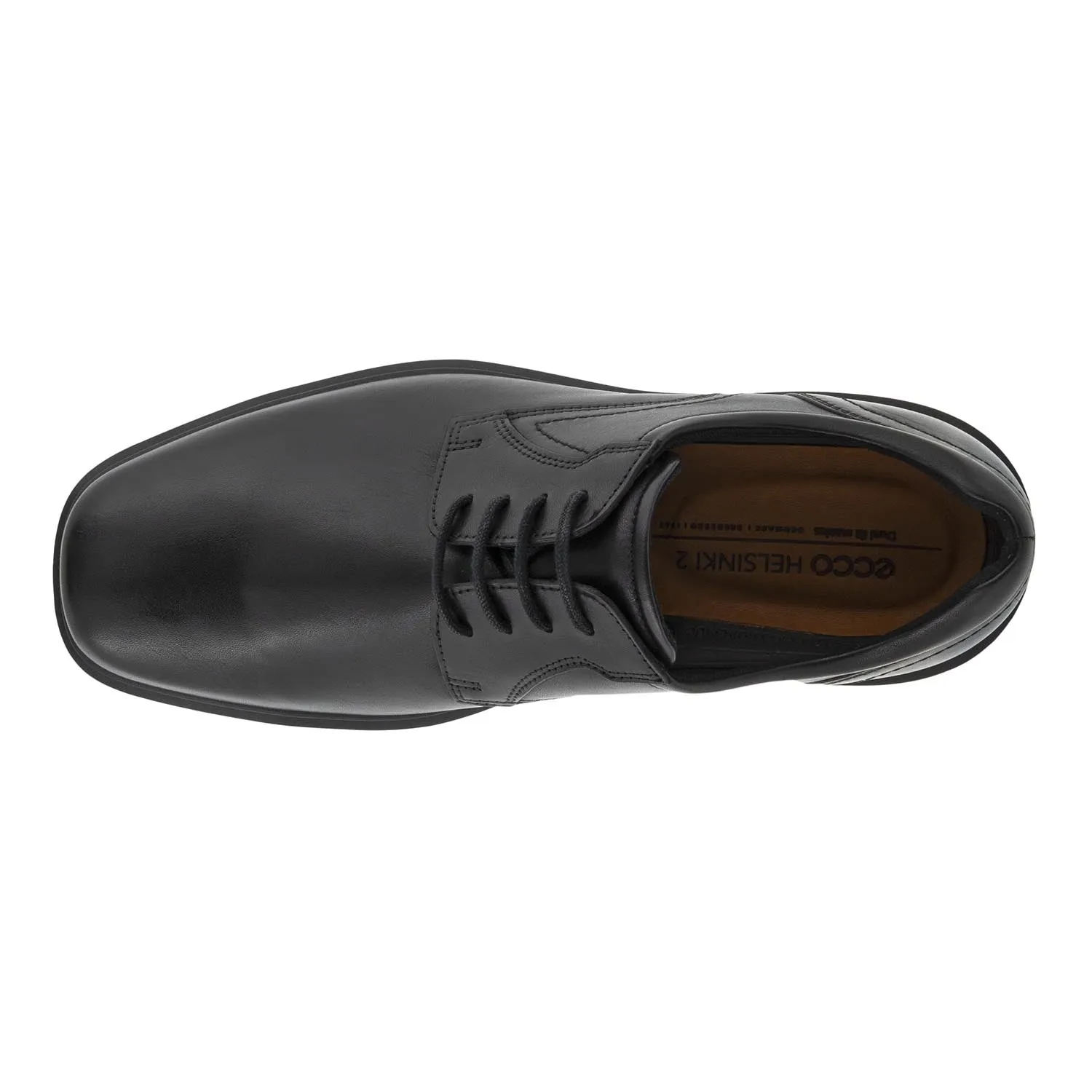 Helsinki Black Men's Derby Plain Shoe