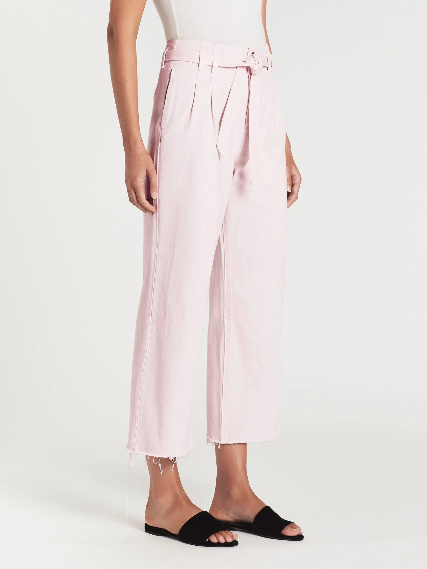 High Rise Tie Waist Pants