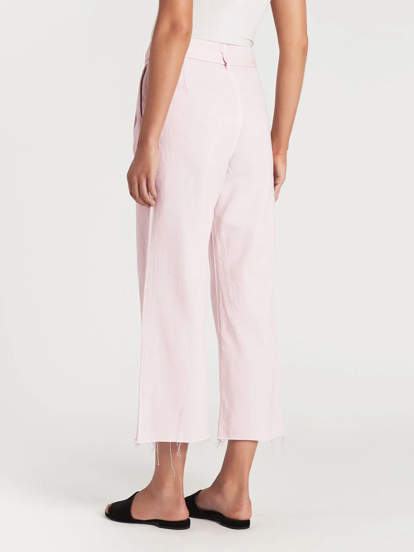 High Rise Tie Waist Pants