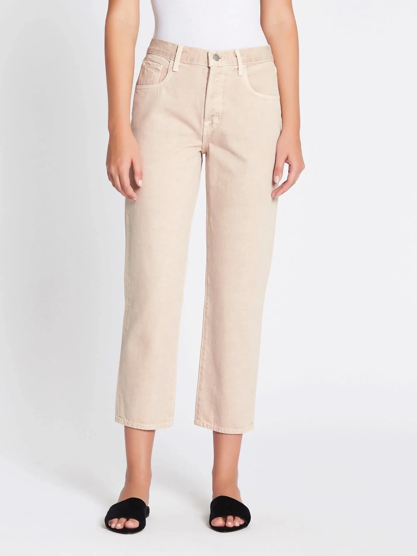 High-waist Crop Straight Jean by Wynne