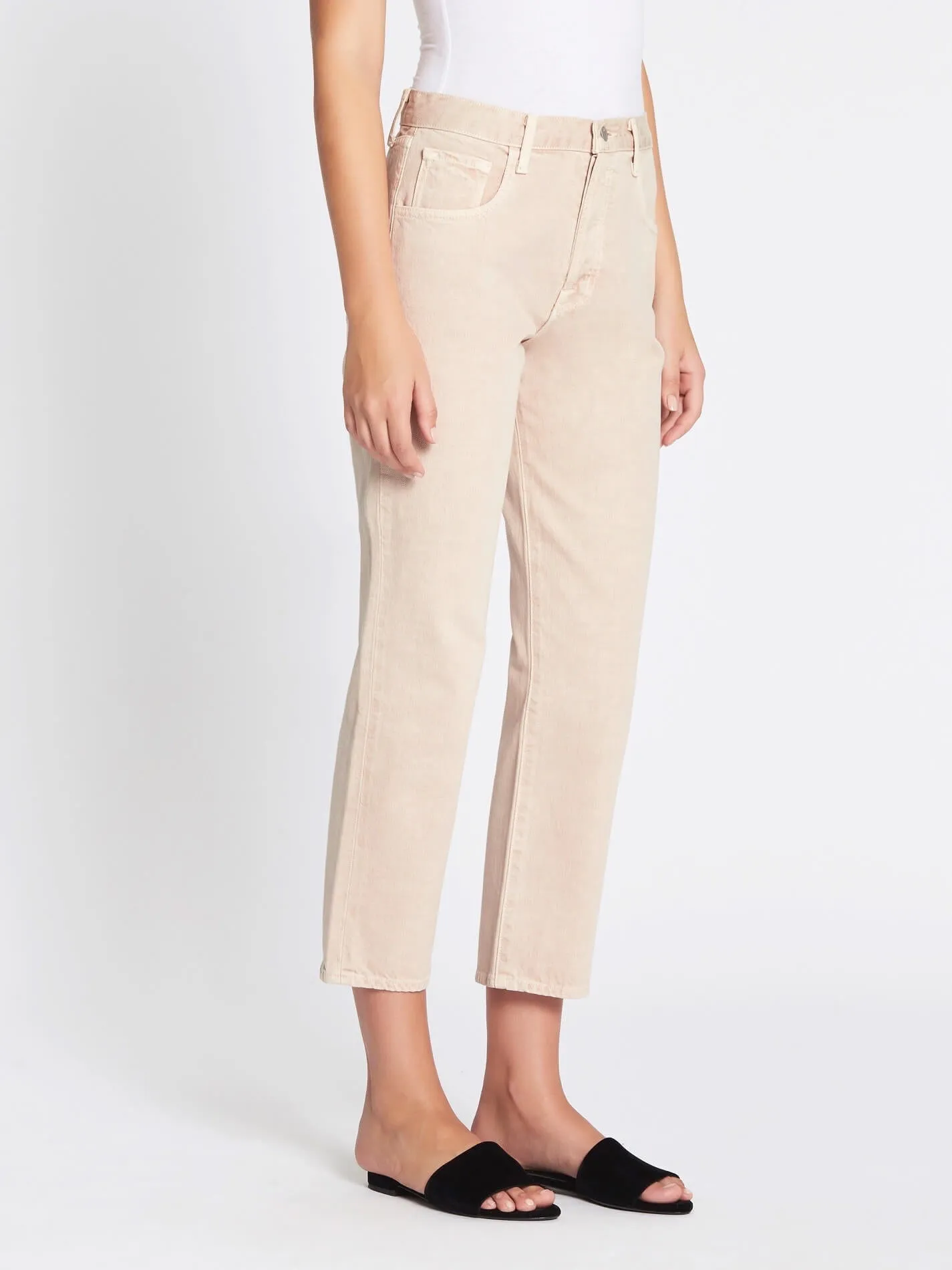 High-waist Crop Straight Jean by Wynne