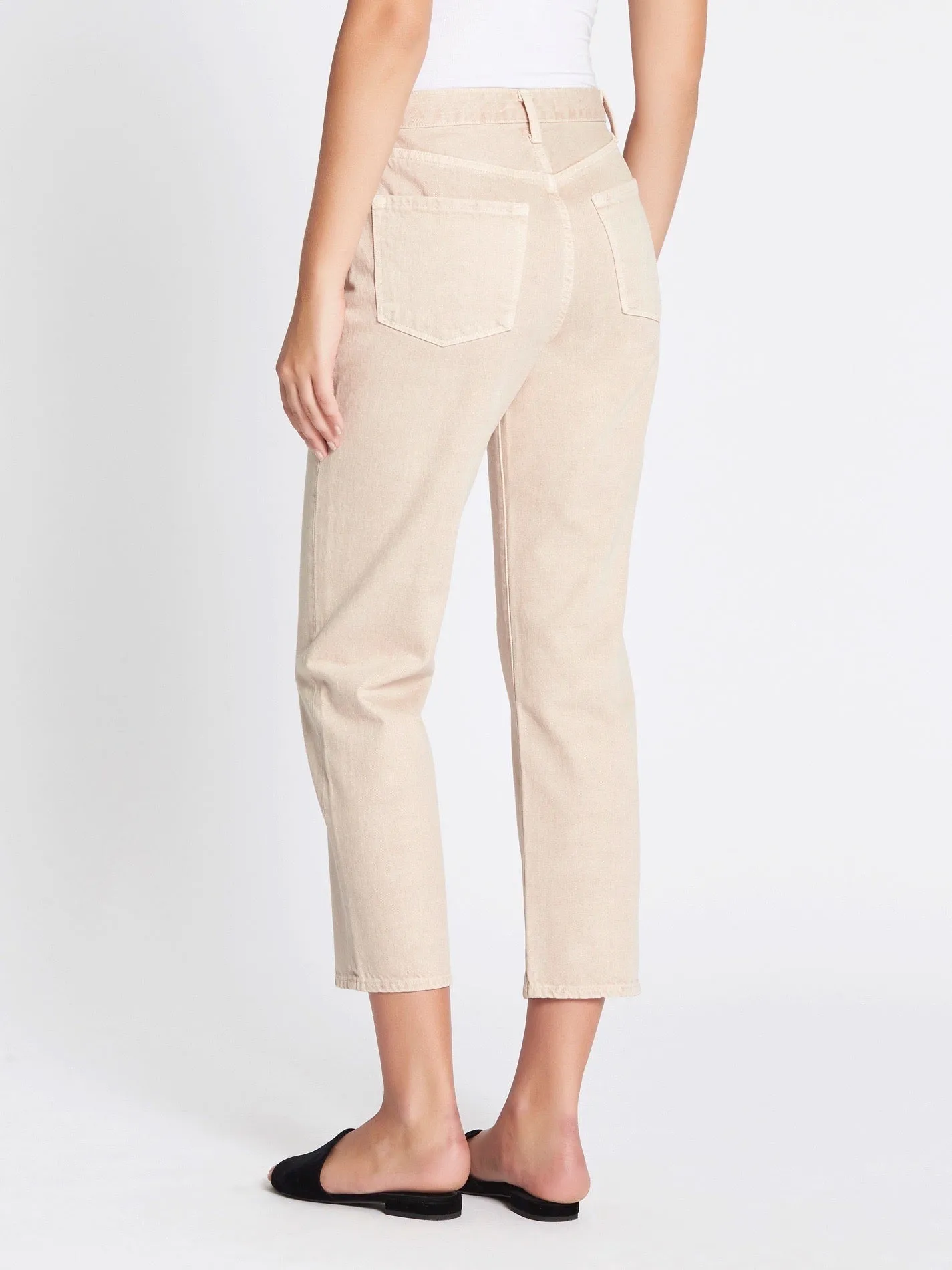 High-waist Crop Straight Jean by Wynne