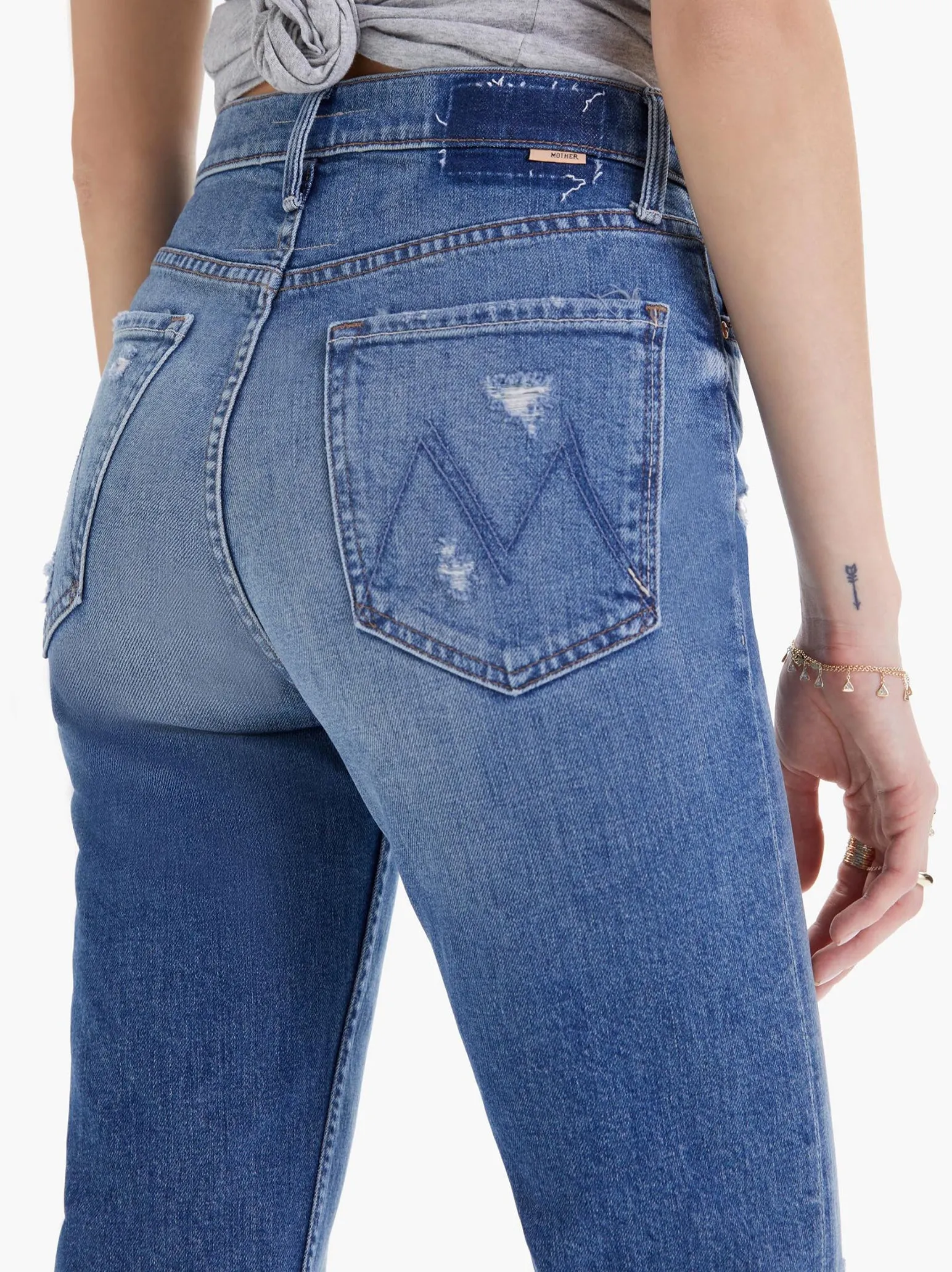 High Waisted Ankle Jeans