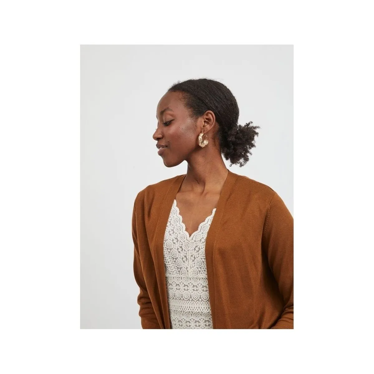 Jeneve Cardigan Toffee - Shop Now!