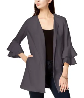 Kensie Womens Bell Sleeve Ponte Jacket