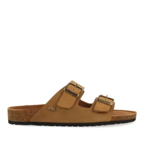 LEATHER SKIN COLOR SANDALS WITH BIO SOLE FOR MEN VIZZINI