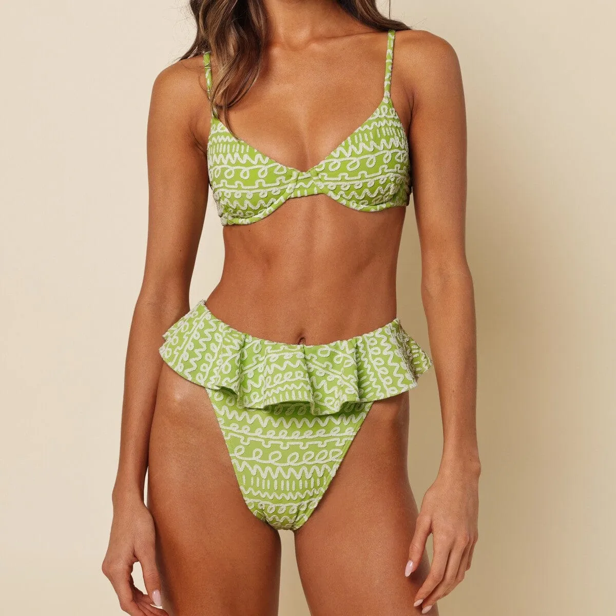 Lime Icing Bikini Top