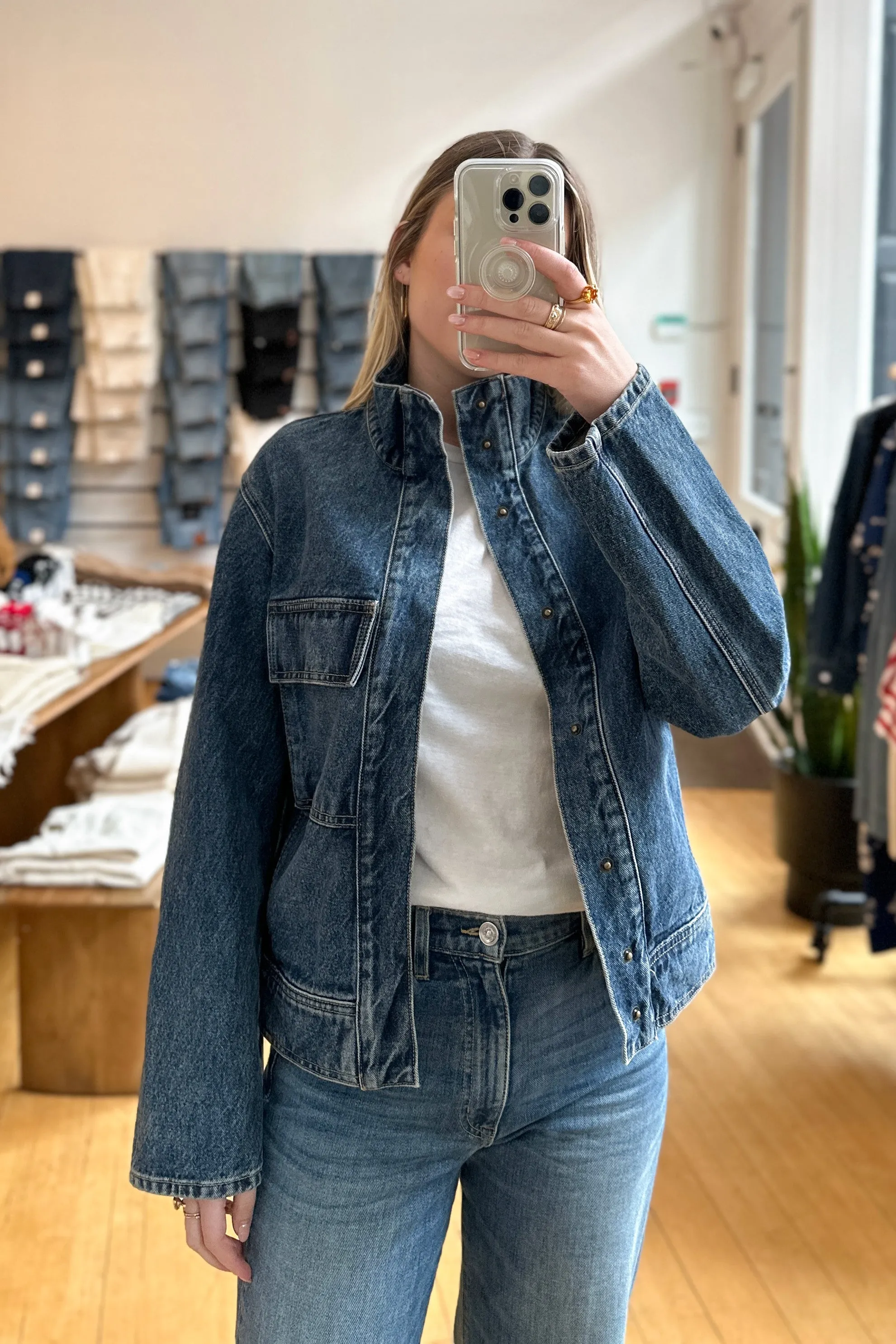 Marilou Denim Jacket - Ocean Wash