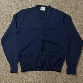 Men's Navy and Blue Cardigan