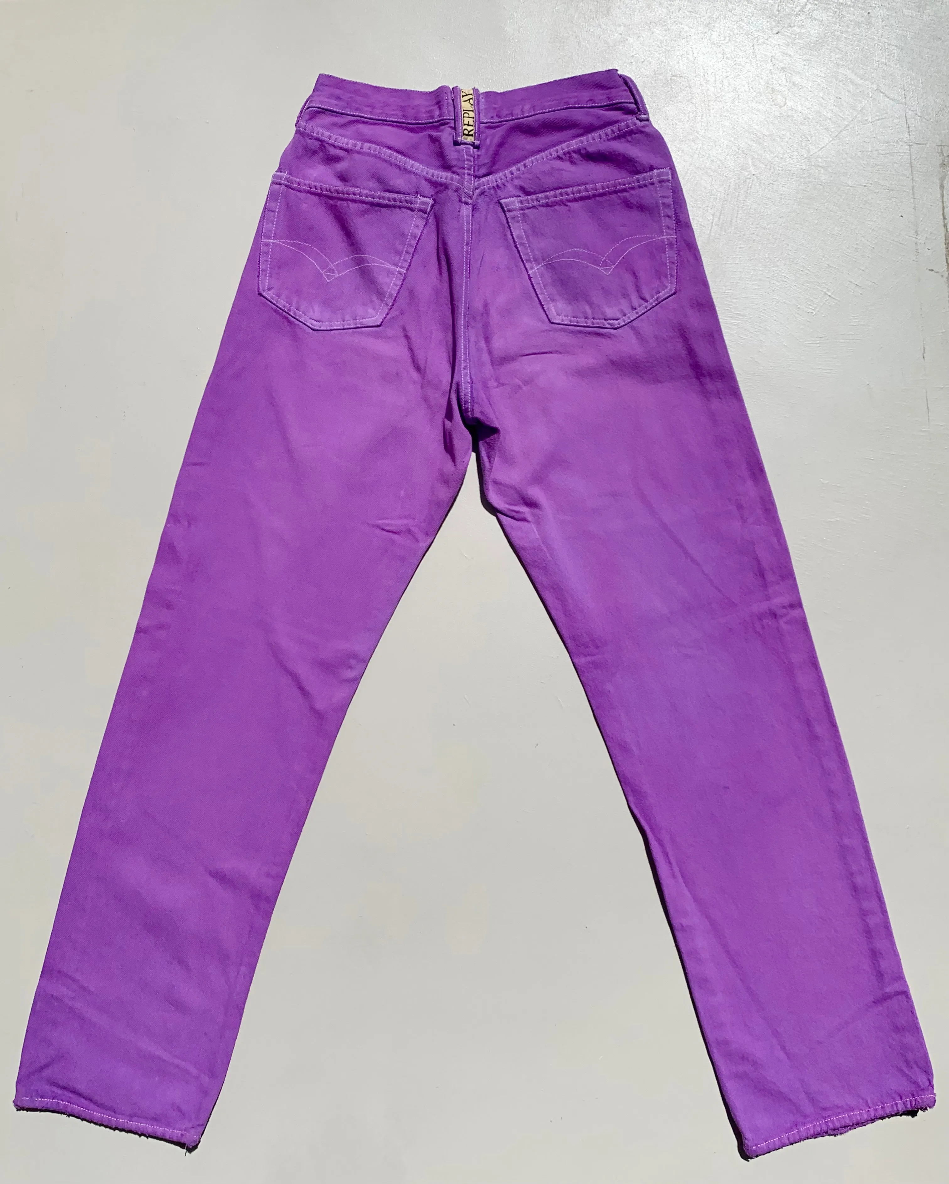 MK VINTAGE LILAC DENIM JEANS talla S/M