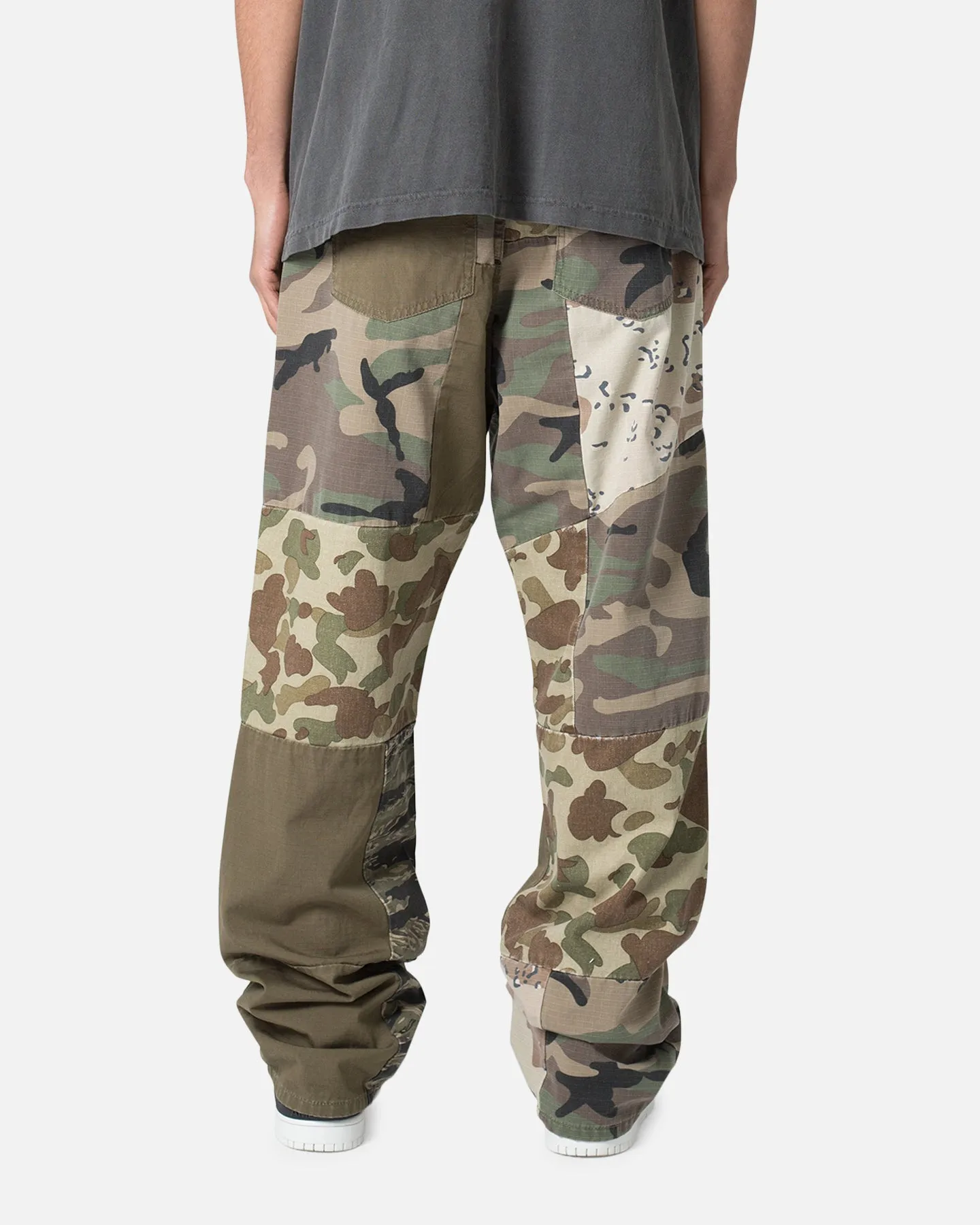 MNML Ultra Baggy Patchwork Denim Jeans Camo