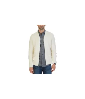 Nautica Mens Shawl Collar Zipped Cardigan Sweater