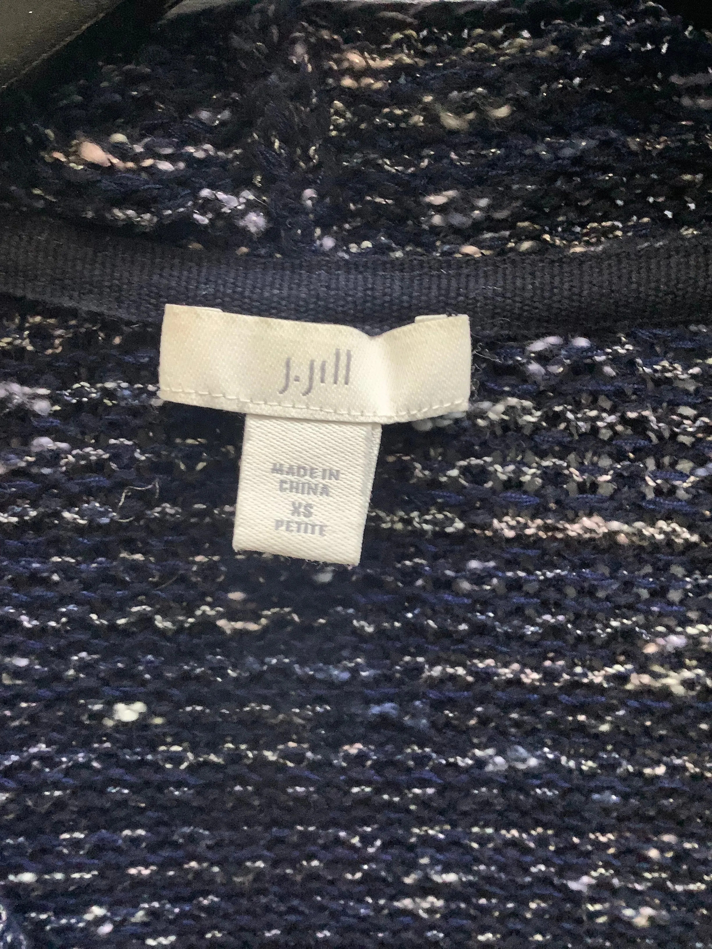 Navy Cardigan, J. Jill, Size XS