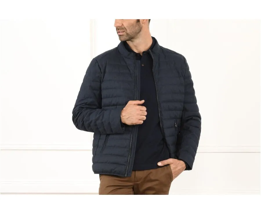 Navy Lightweight Puffer Jacket - SVEN