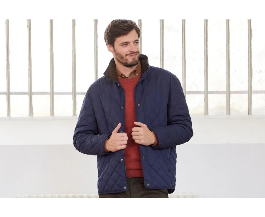 Navy Quilted Jacket - TORSTEN II