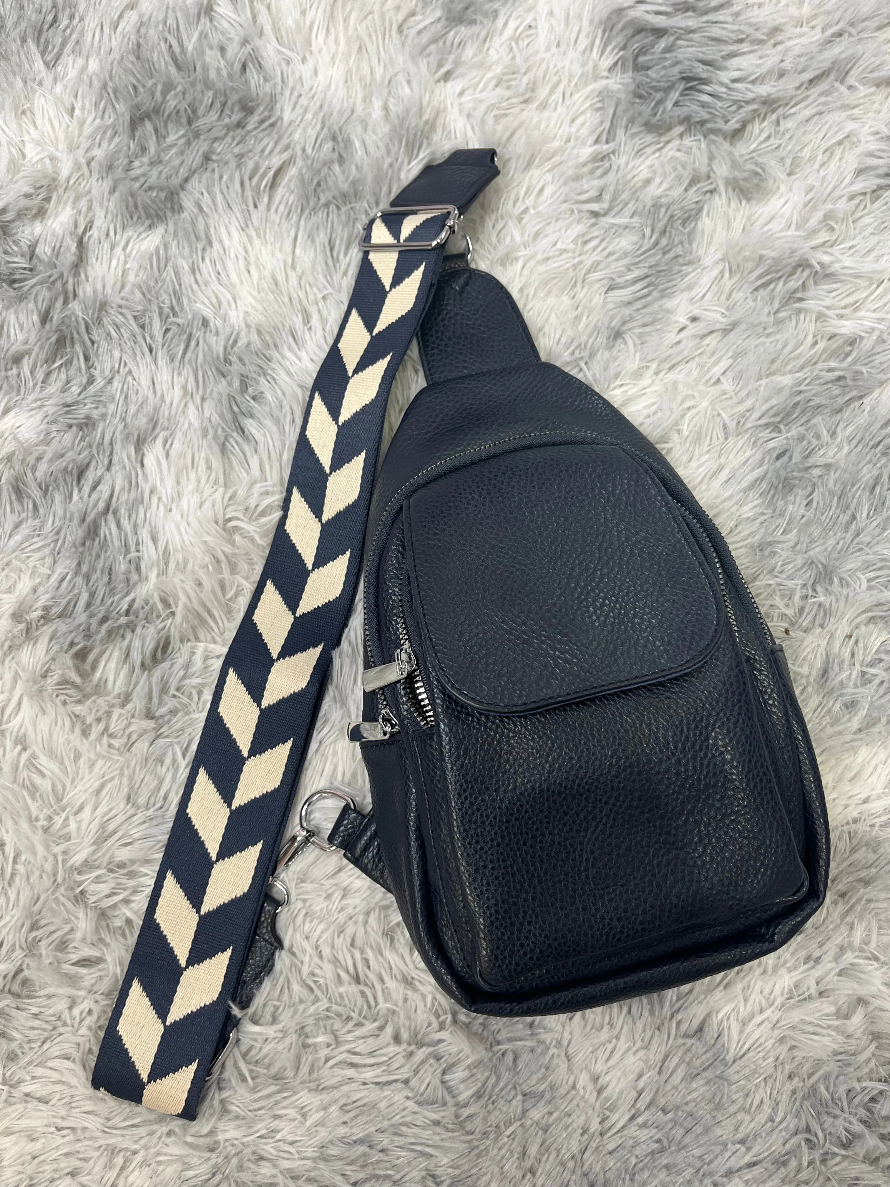 Navy Sling Bag