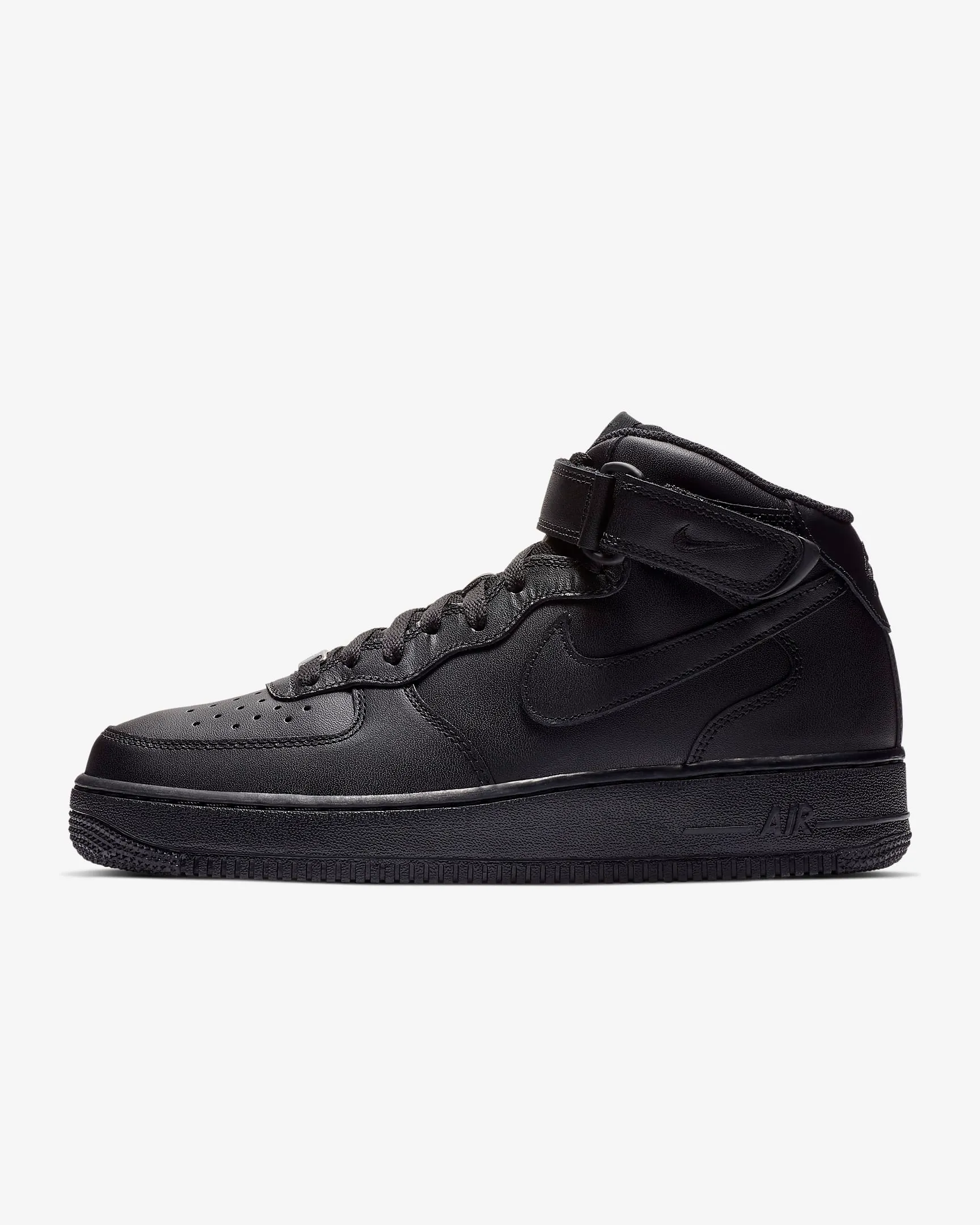 Nike Air Force 1 Mid - Black - Size 10 - Customized - Full Order Details