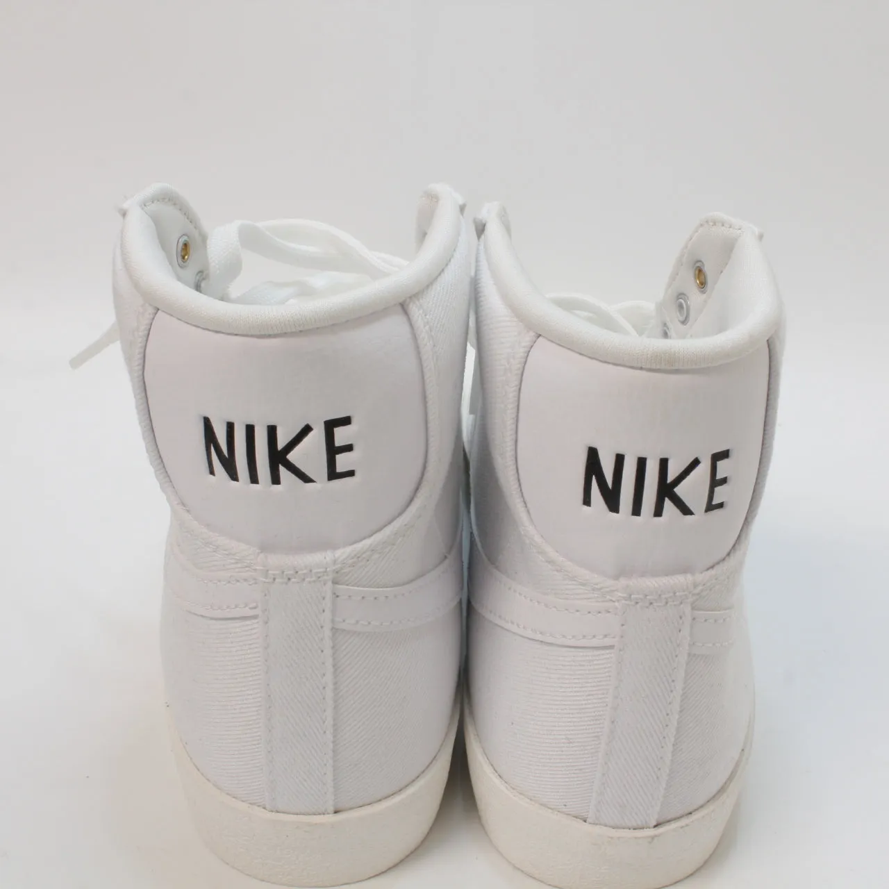 Nike Blazer Mid 77 - White/White/Sail/Black Canvas - UK Size 6.5