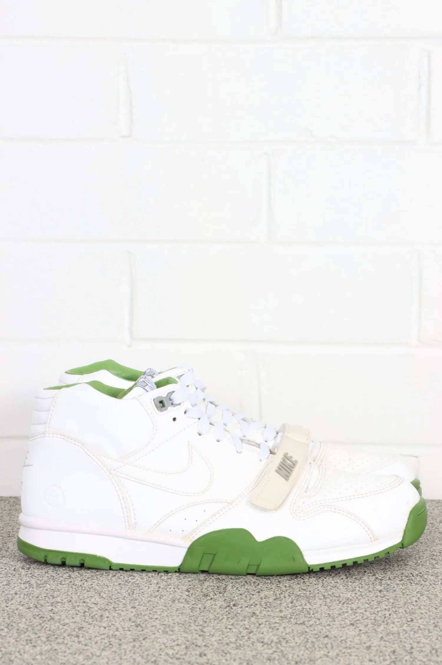 Nike Court Air Trainer 1 x Fragment Wimbledon White Chlorophyll Sneakers 9.5