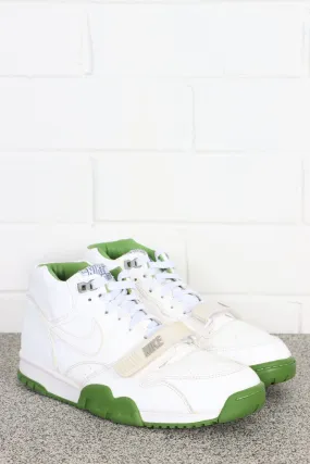 Nike Court Air Trainer 1 x Fragment Wimbledon White Chlorophyll Sneakers 9.5