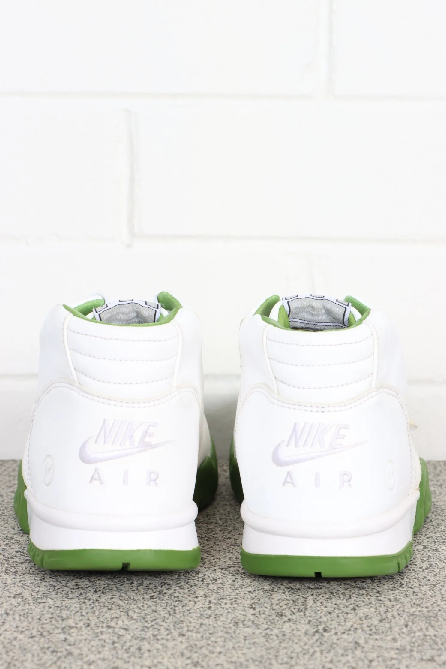 Nike Court Air Trainer 1 x Fragment Wimbledon White Chlorophyll Sneakers 9.5