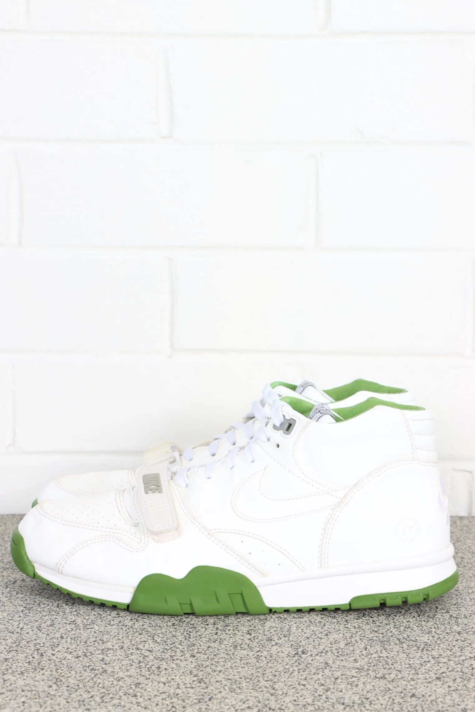 Nike Court Air Trainer 1 x Fragment Wimbledon White Chlorophyll Sneakers 9.5