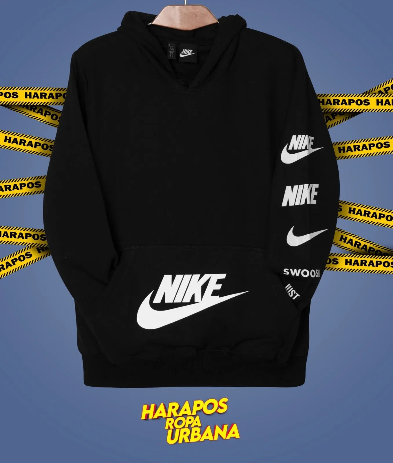 Nike negros con detalles laterales