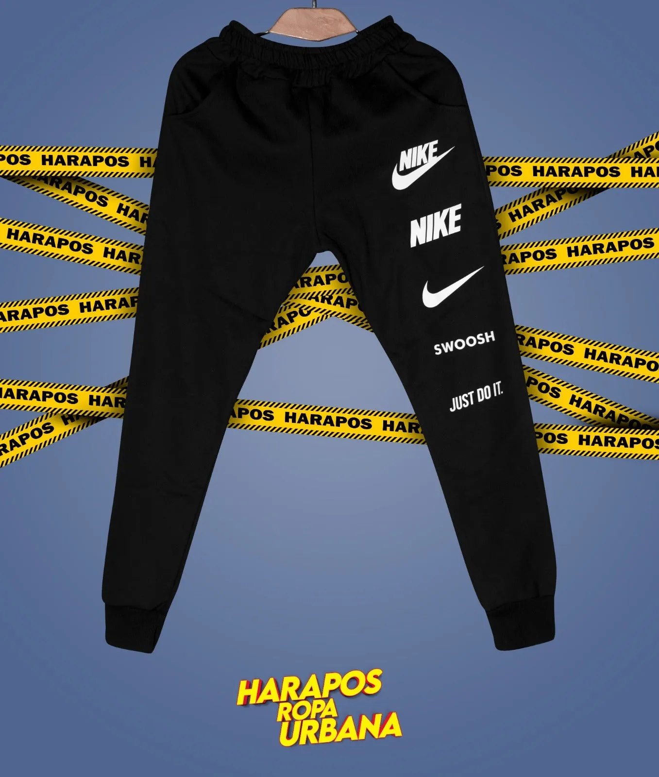 Nike negros con detalles laterales