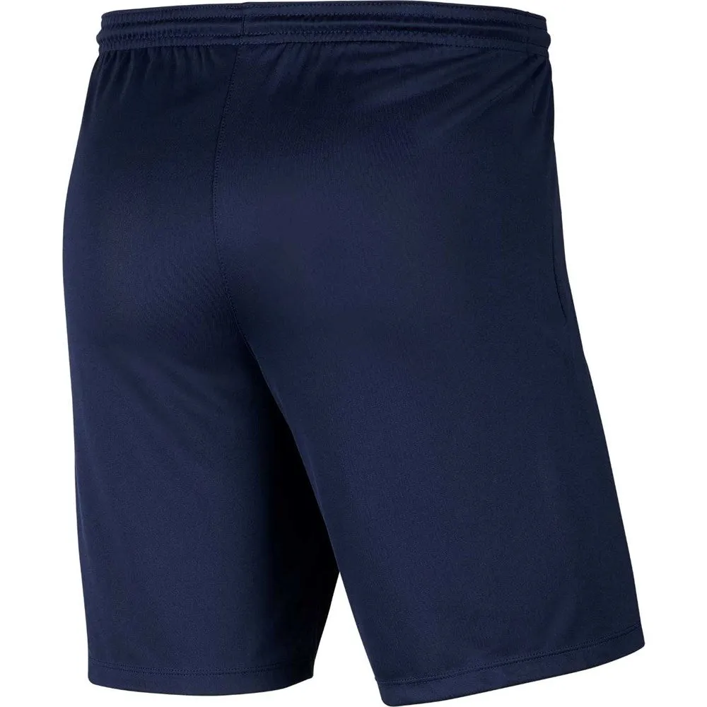 Nike Park III Knit Short in Midnight Navy.