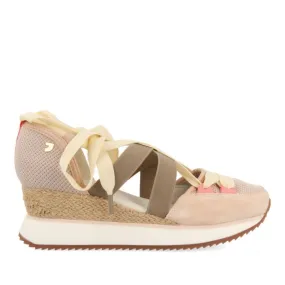 NUDE SPORTS SANDALS WITH WEDGE FOR WOMEN SAMOBOR