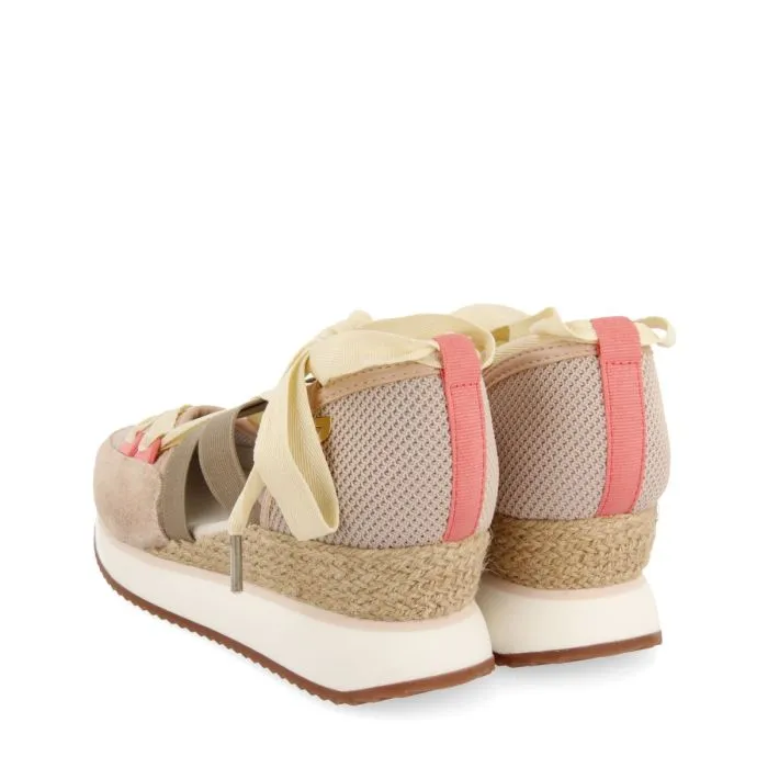 NUDE SPORTS SANDALS WITH WEDGE FOR WOMEN SAMOBOR