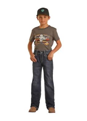 Panhandle Slim Boys Dark Vintage Raised Denim Jeans