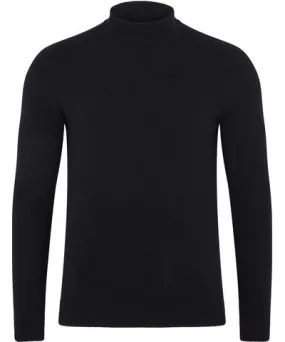 Paul James Knitwear Mens Lightweight Merino Felice Cashmere Mock Turtle Neck Jumper