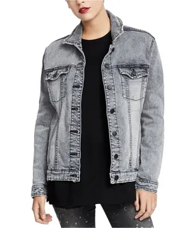 Rachel Roy Womens Denim Trucker Jean Jacket