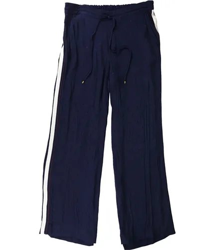 Ralph Lauren Womens Side Stripe Casual Wide Leg Pants