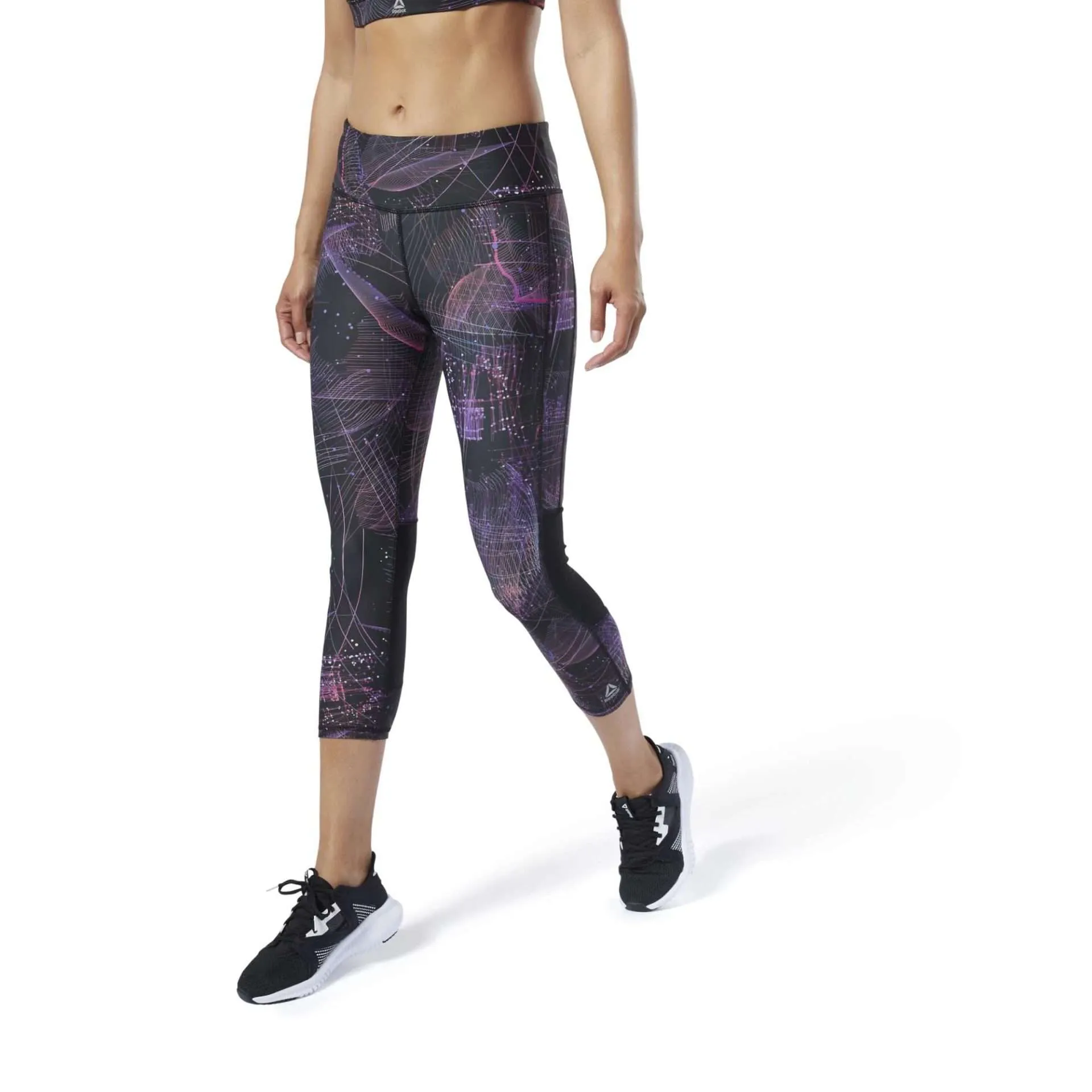 Reebok Womens One Series Running 3/4 Length Leggings