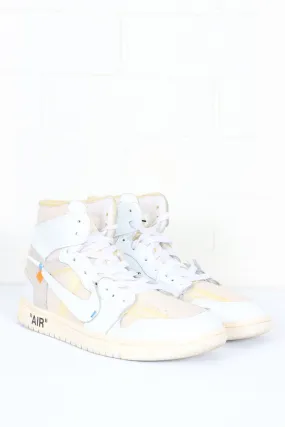 Replica Air Jordan 1 Off White Retro High Sneakers (Size 10)