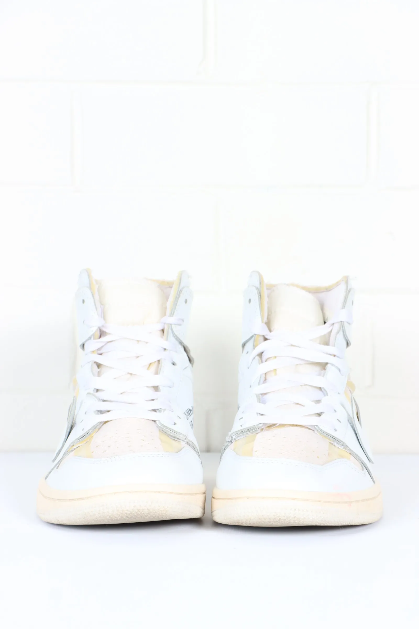 Replica Air Jordan 1 Off White Retro High Sneakers (Size 10)