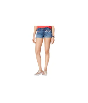 Rewash Womens Floral Casual Denim Shorts