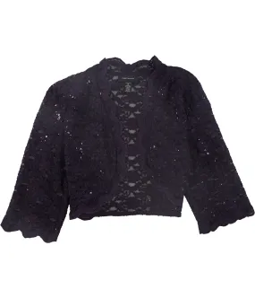 R&M Richards Womens Lace Cardigan Sweater, TW2