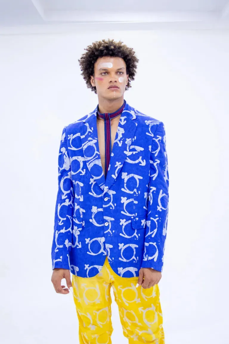 Saint Akoko Blazer - Blue