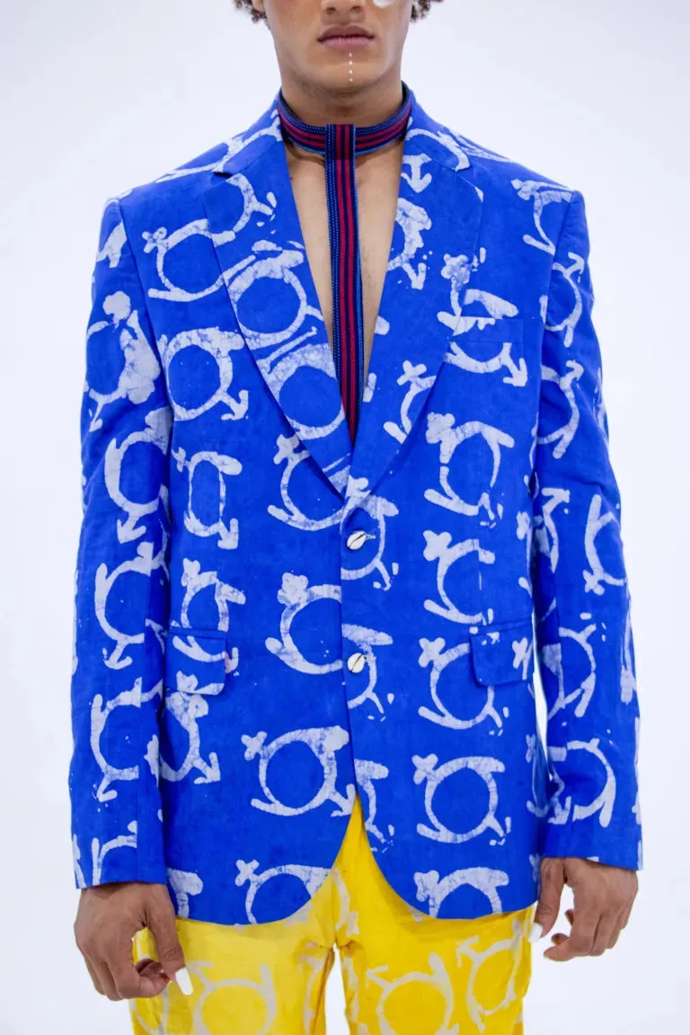 Saint Akoko Blazer - Blue