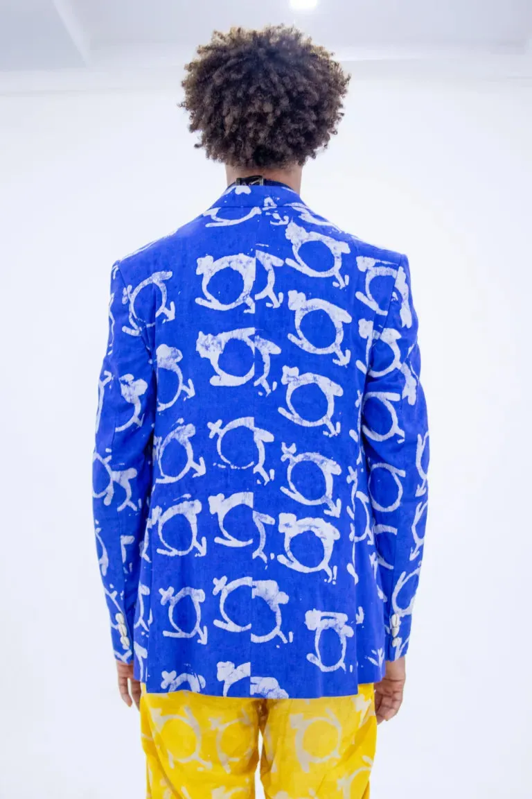 Saint Akoko Blazer - Blue