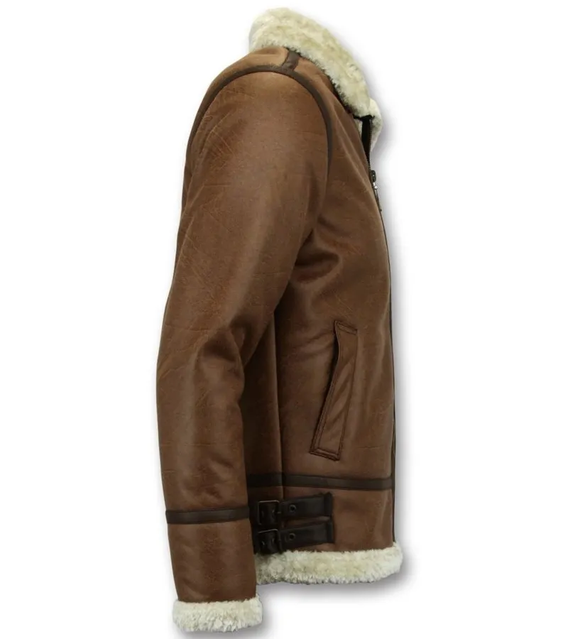 Shearling Jacket for Men - Lammy Coat Hombre - Brown